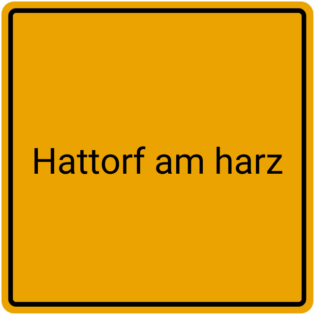 Meldebestätigung Hattorf am Harz